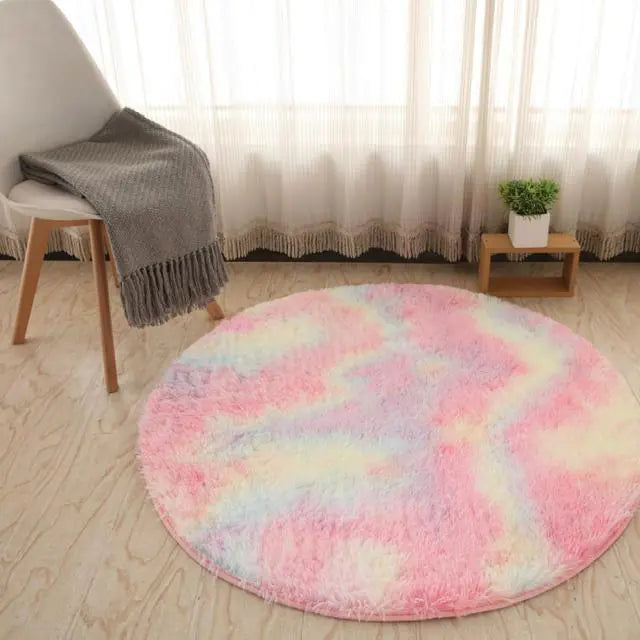 Warm Thick Round Rug Carpets