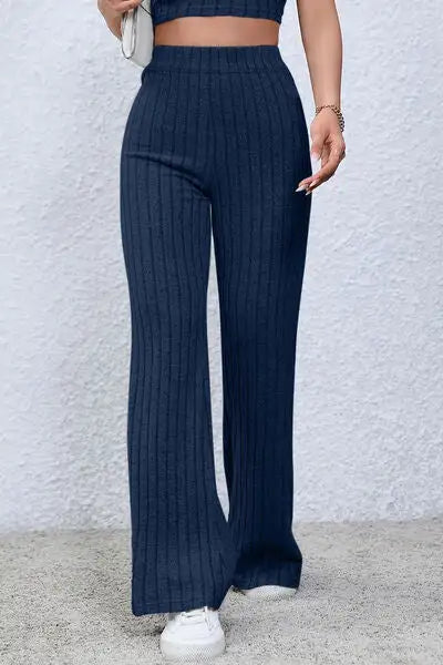 High Waist Flared Pants