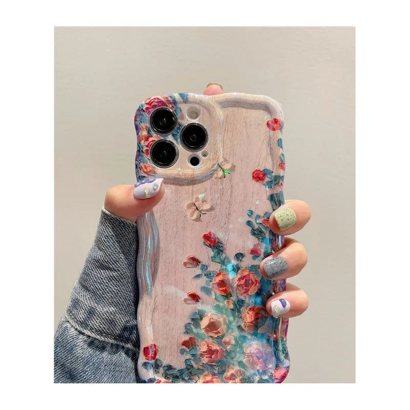 Art Oil Painting Flowers 15promax Phone Case