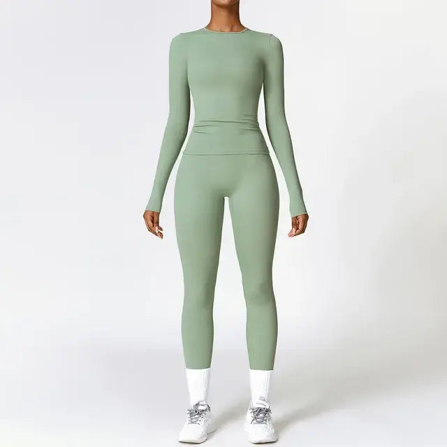 Women's 2 Piece Tight Quick-Drying Fitness Wear