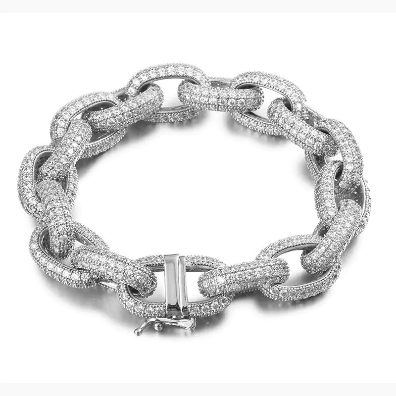 Heavy Rock Iced Out Cuban Bracelets