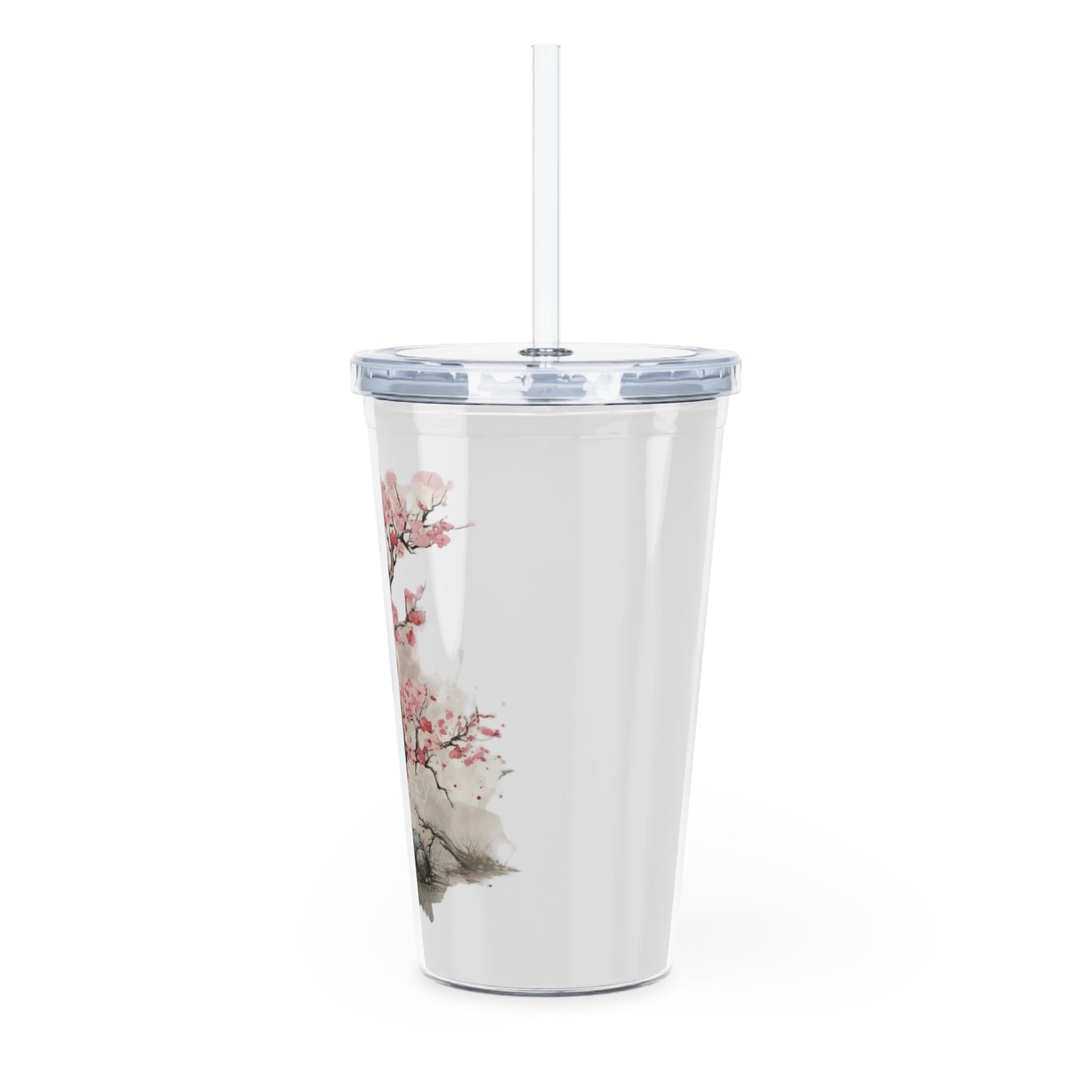 Plastic Tumbler with Straw