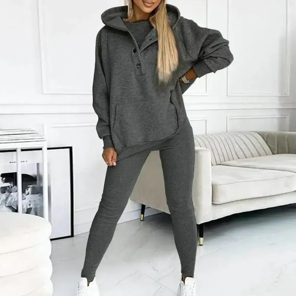 Women Hooded Suit Long-sleeve