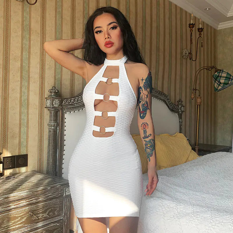 Open Front Mini Dress