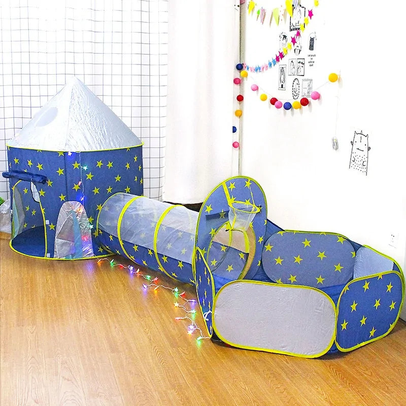 Kids Tent House Play Tunnel