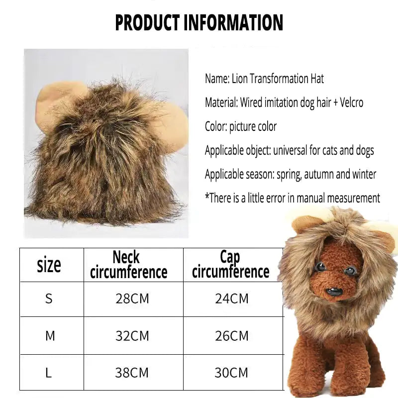 Lion Mane Pet Costume