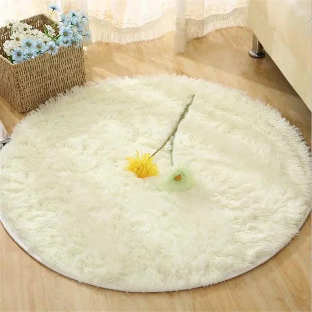 Warm Thick Round Rug Carpets