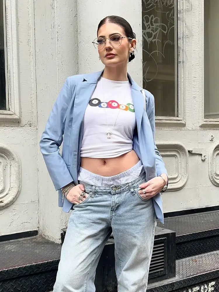 90s Crop Top Retro Street Wear