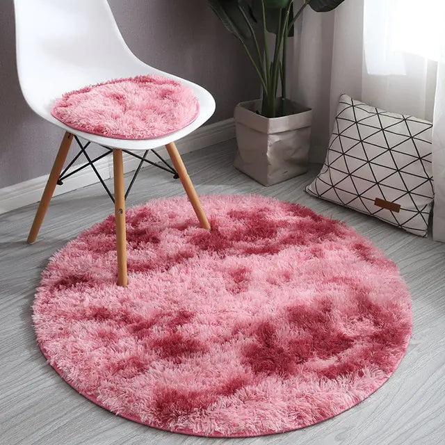 Warm Thick Round Rug Carpets