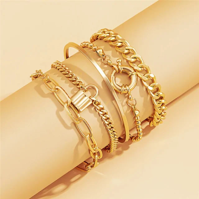 Women's Bohemian Bracelets 5 Pieces Set