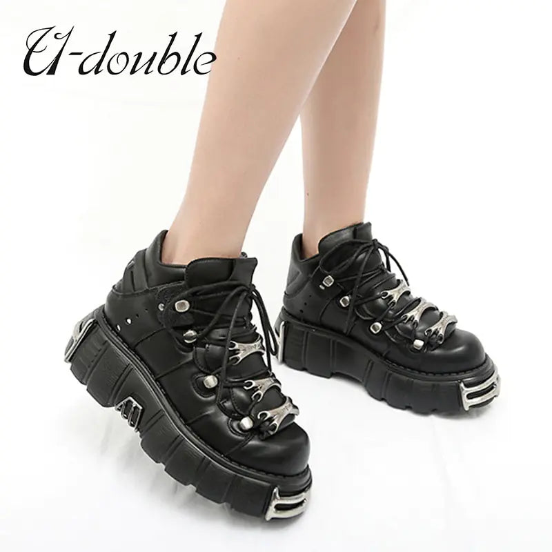 U-DOUBLE Brand's Punk Style Women's Shoes