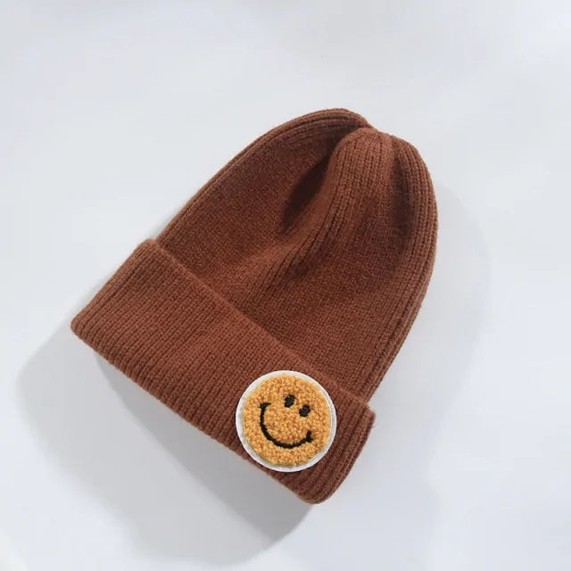 Unisex Smiley Face Warm Knitted Hat