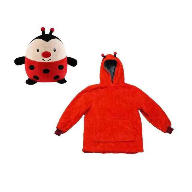 Kids Hoodie Soft Plush Blanket