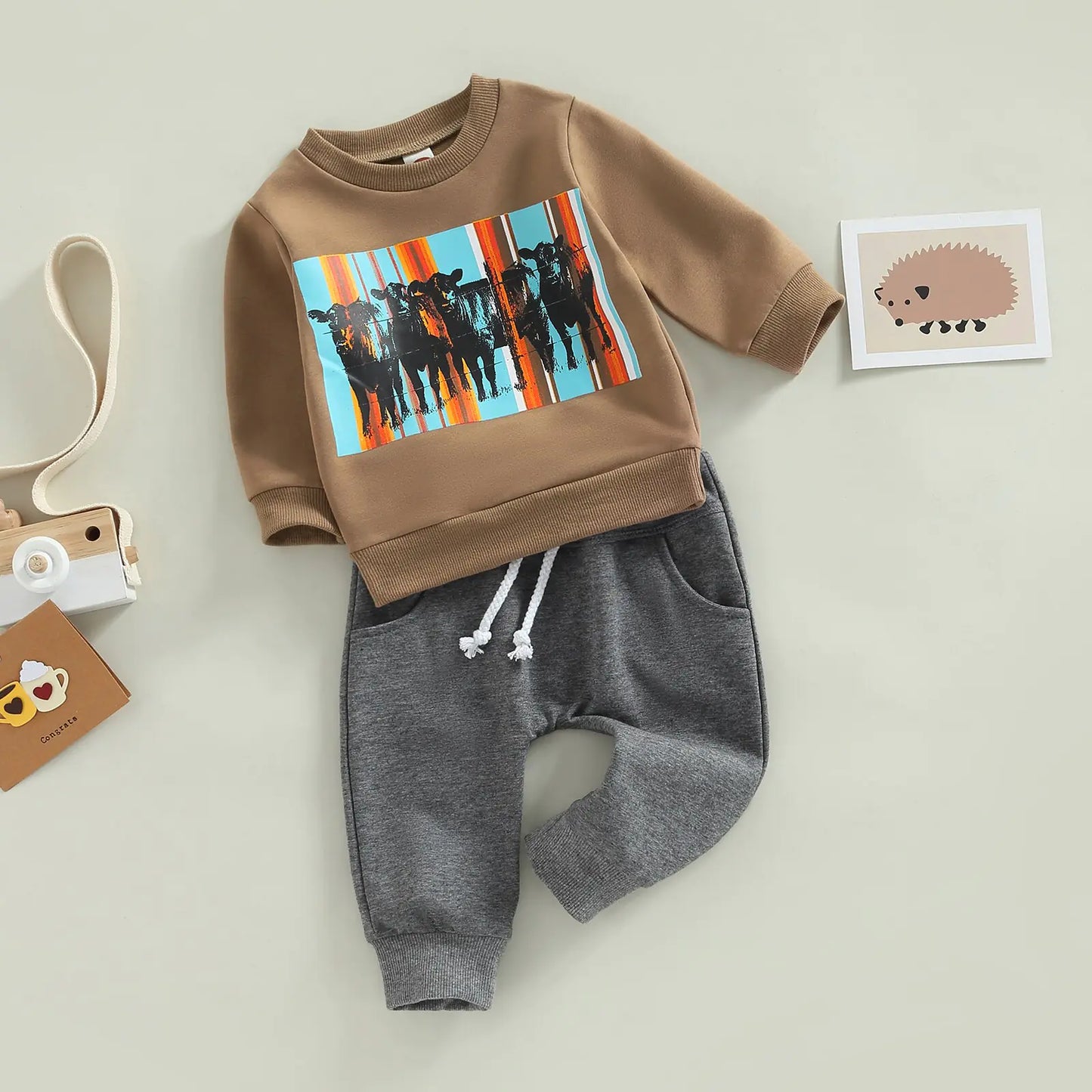 Kids Long Sleeve Sweatshirt Set