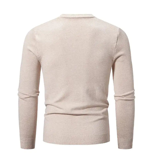 Elastic Slim Fit Sweater for Men