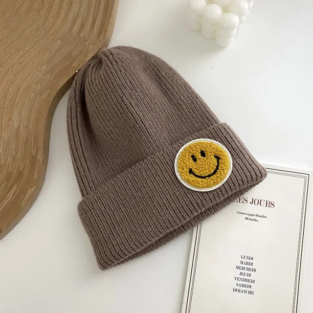 Unisex Smiley Face Warm Knitted Hat