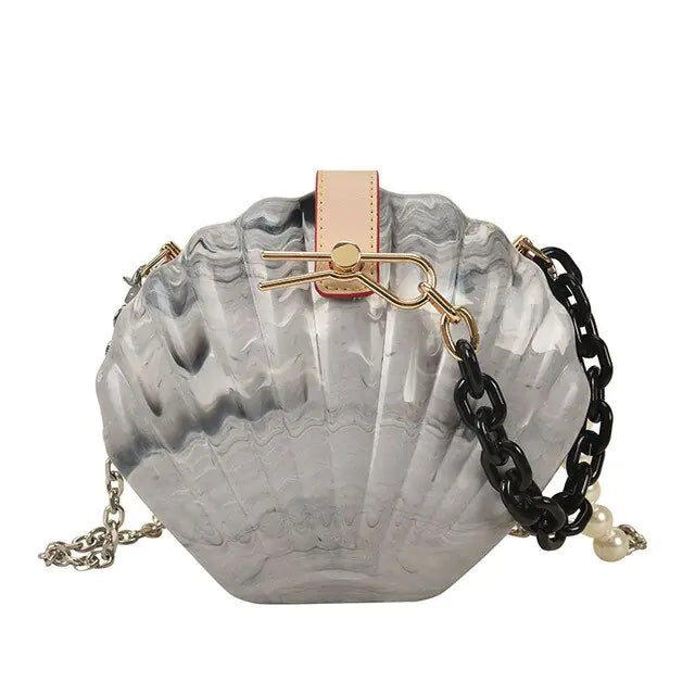 Elegant Shell-Shaped Crossbody Bag