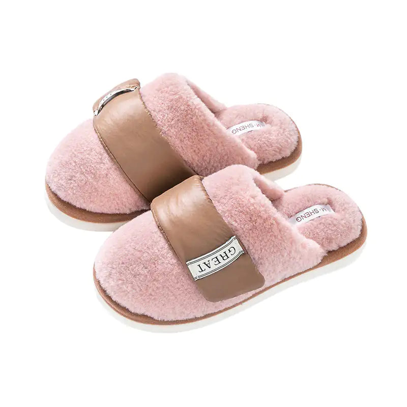 Indoor Home Velvet Warm Cotton Slippers