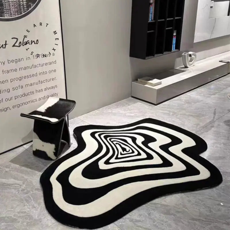 Black And White Carpet