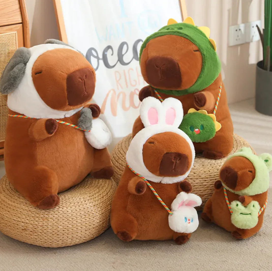 Capybara and Rabbit Plush Ragdoll