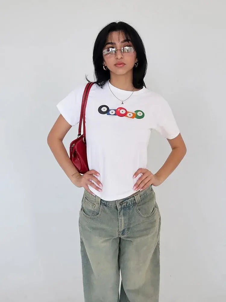 90s Crop Top Retro Street Wear