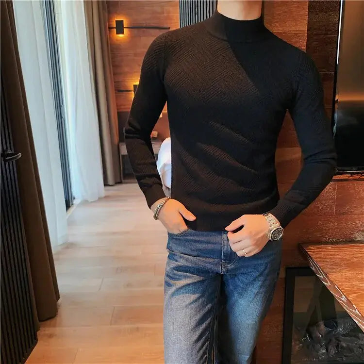 Silvio Chic High-Neck Sweatshirt