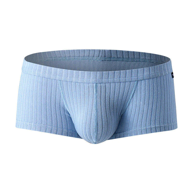 Men's Sexy Underwear Low waist Briefs U Pouch Boxers Striped Shorts Underpants