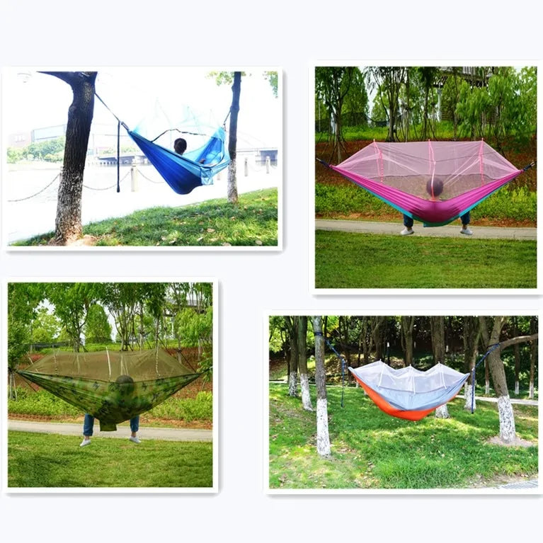 Portable Outdoor Hammock with Mosquito Net