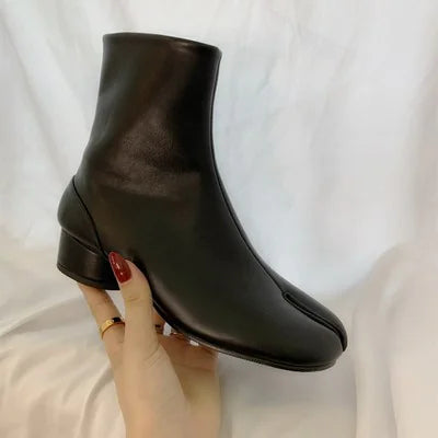 Split Toe High Heel Boots