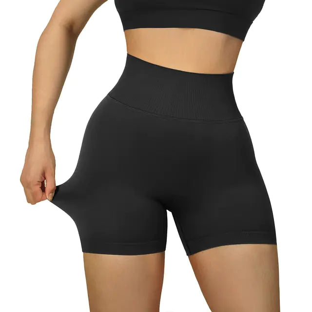 Sports Women High Waist Workout Seamless Fitness Yoga Shorts