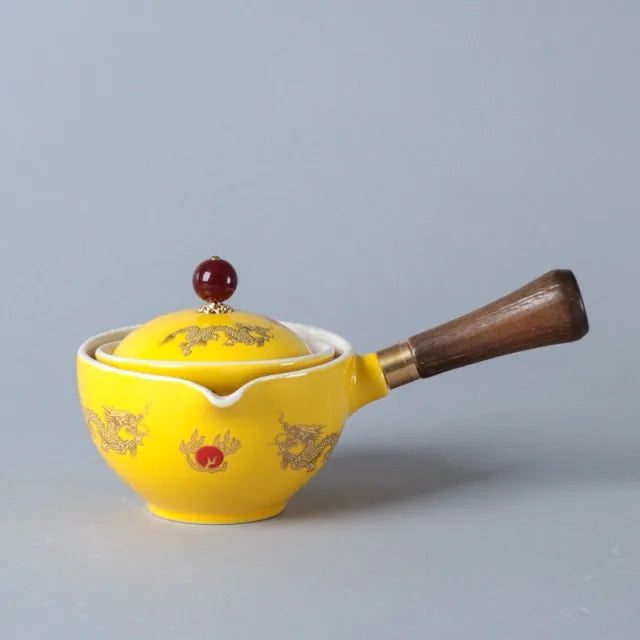 Portable Teapot Set with 360 Rotation