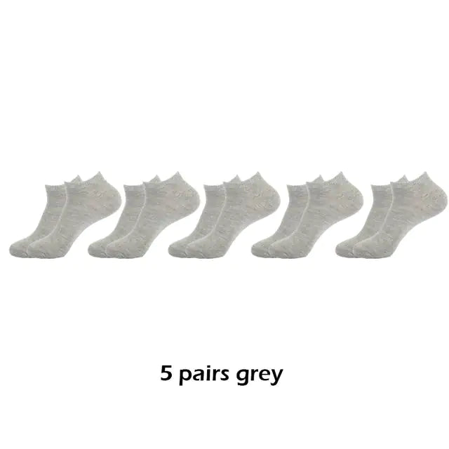 10 Pairs Men's Breathable Ankle Socks Cotton