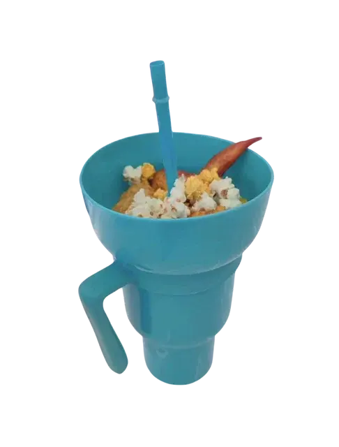 Snack With Handle & All-In-One Drink Cup