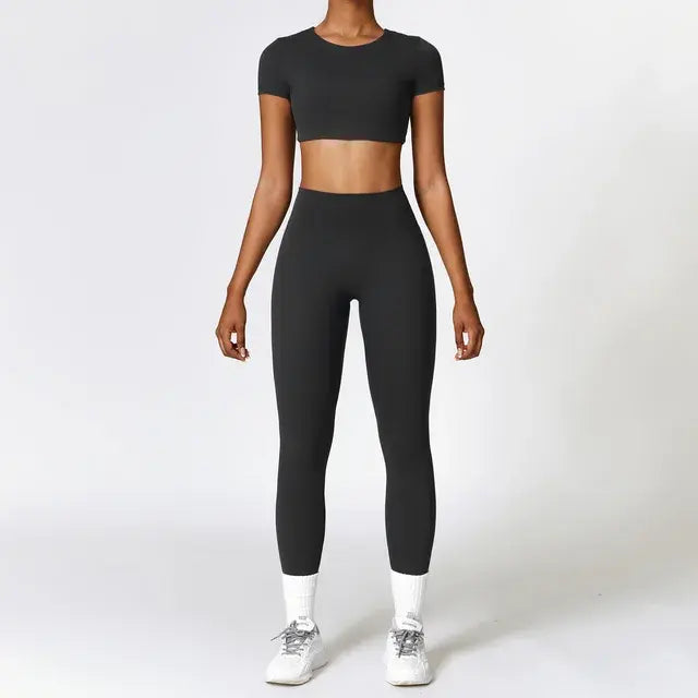 Women's 2 Piece Tight Quick-Drying Fitness Wear