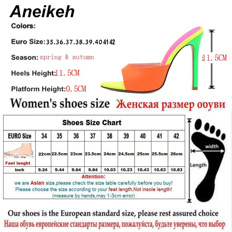 Aneikeh  Mules High Heels