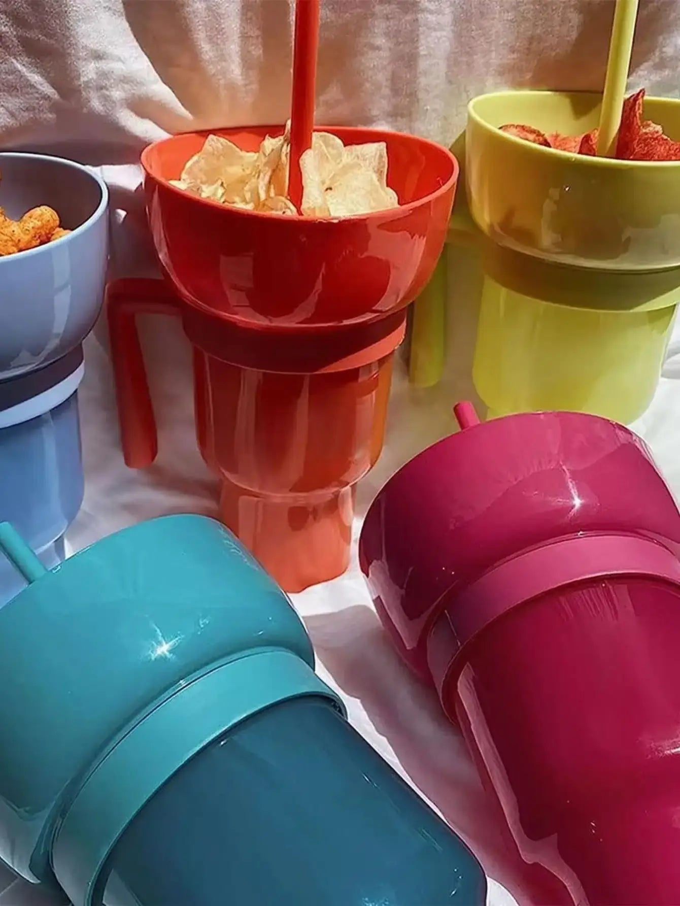 Snack With Handle & All-In-One Drink Cup