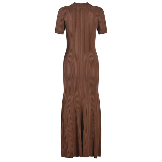 Chocolate Knitted Maxi Dress