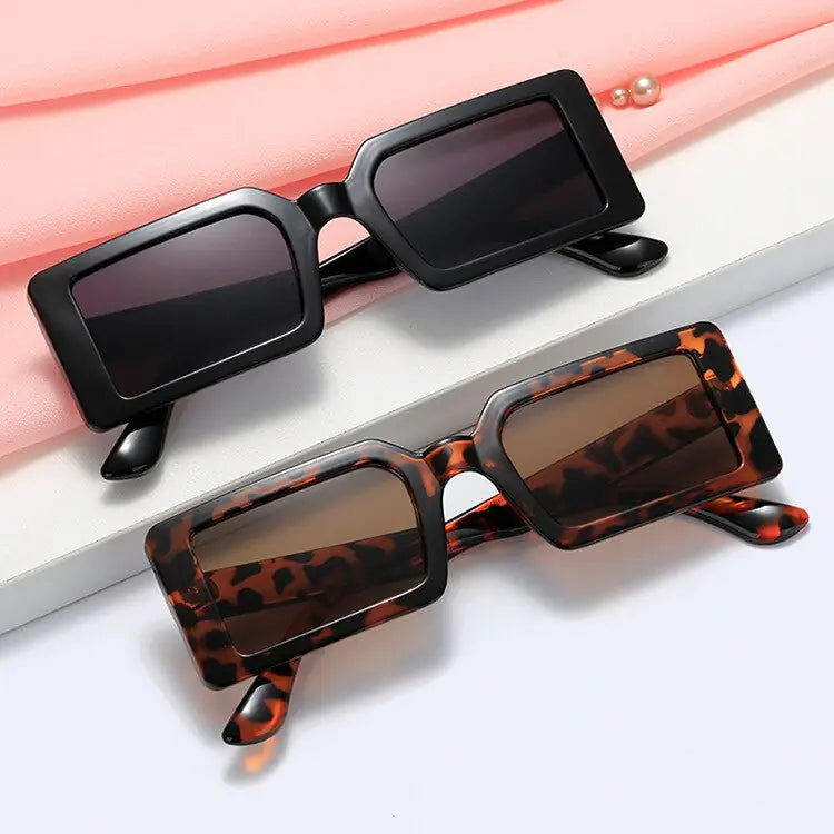 Rectangle Vintage Sunglasses UV400