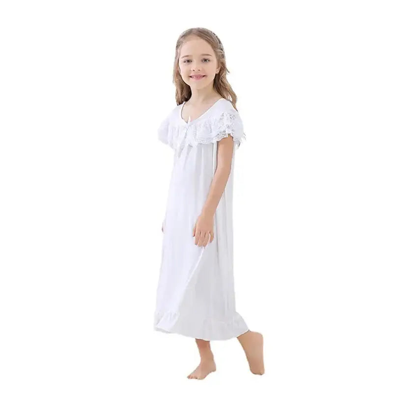 Girls Short Sleeve Pyjama Dress