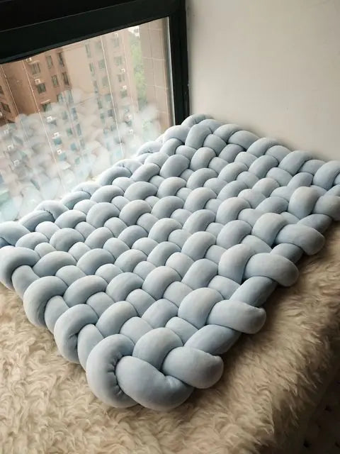 Handmade Chunky Knit Floor Blanket