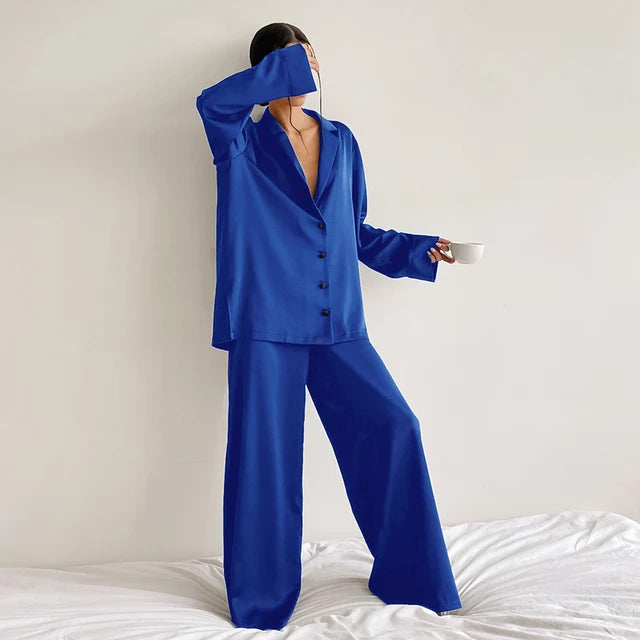 Women's Oversized Silky Satin Sleepwear