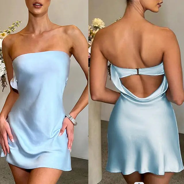 Satin Sleeveless Dresses