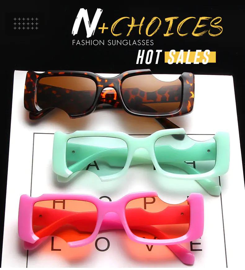 Off Notch Hole Design Sunglasses