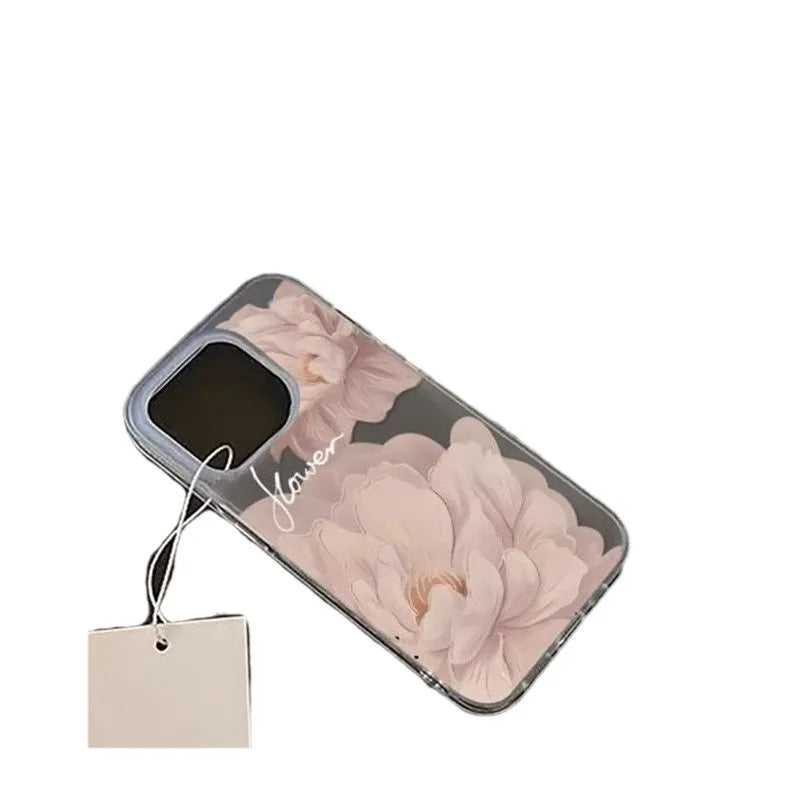 Transparent White Fashion Mobile Phone Protective Case