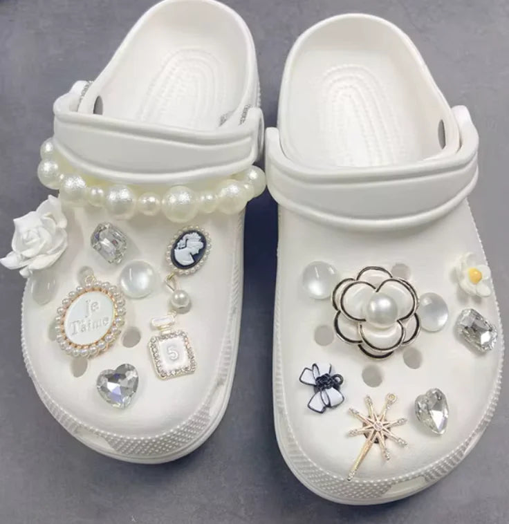 Pearl Chain Shoe Charms for Crocs and Sandals