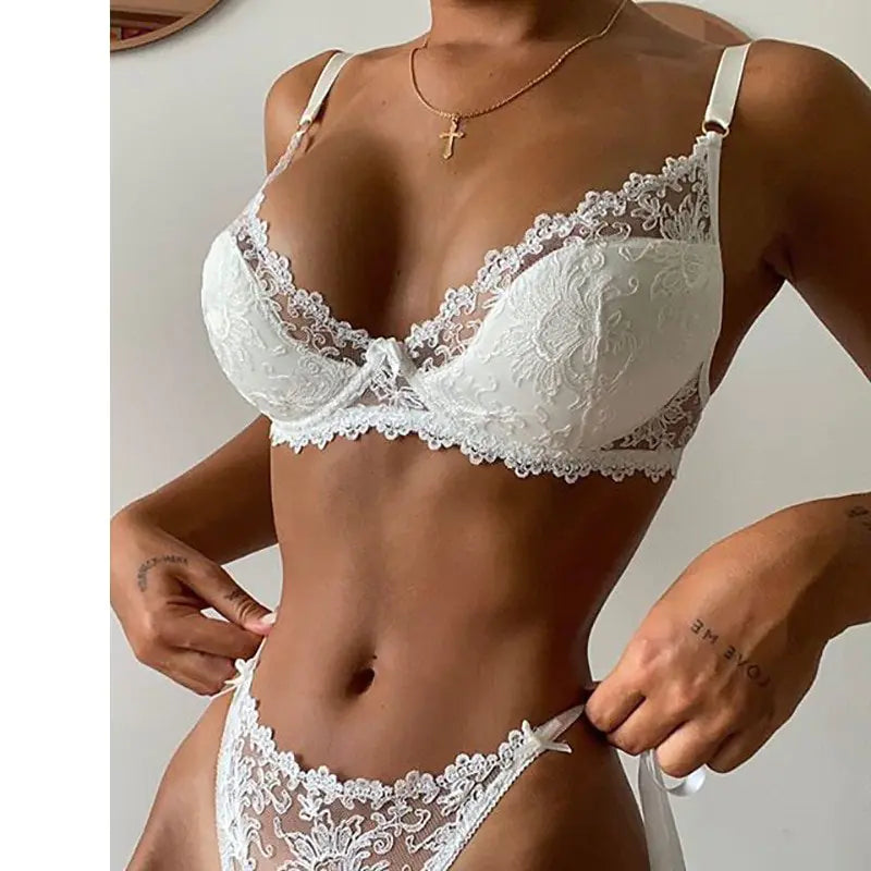 White Lingerie Lace Underwear