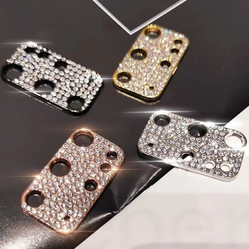 Diamond Metal Phone Camera Lens Protection Cover