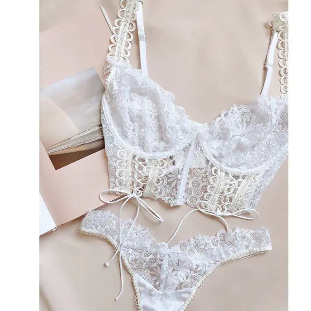 White Lingerie Underwear Set