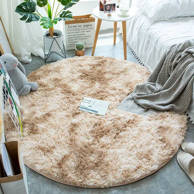 Warm Thick Round Rug Carpets