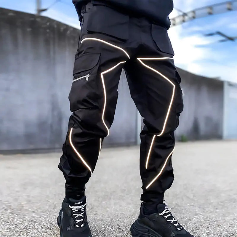 MenvReflective Cargo Pants